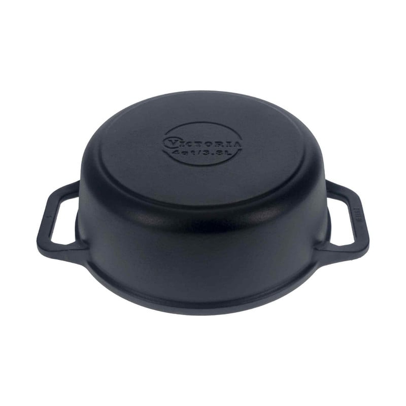 HORNO HOLANDÉS ESMALTADO 3.8L CON TAPA DE VIDRIO - 4