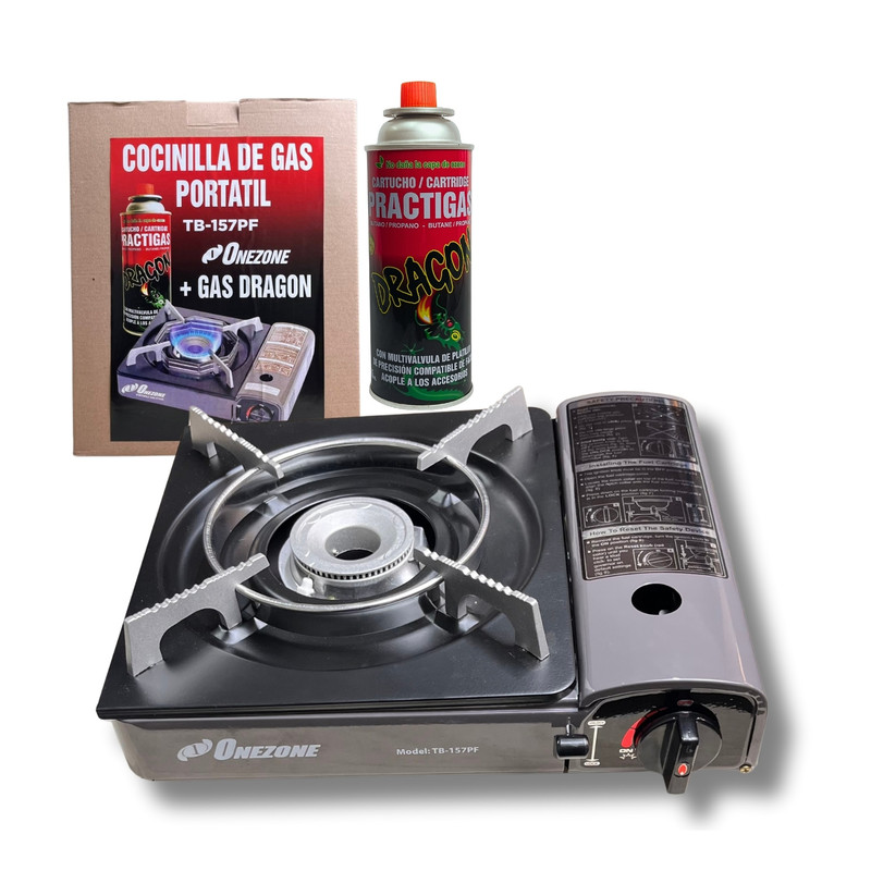 COCINA PORTÁTIL + CARTUCHO DE GAS – ONEZONE FÁCIL Y SEGURA - 1