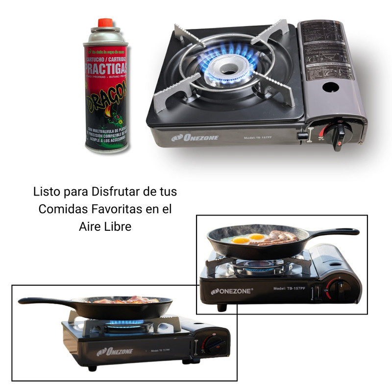COCINA PORTÁTIL + CARTUCHO DE GAS – ONEZONE FÁCIL Y SEGURA - 4