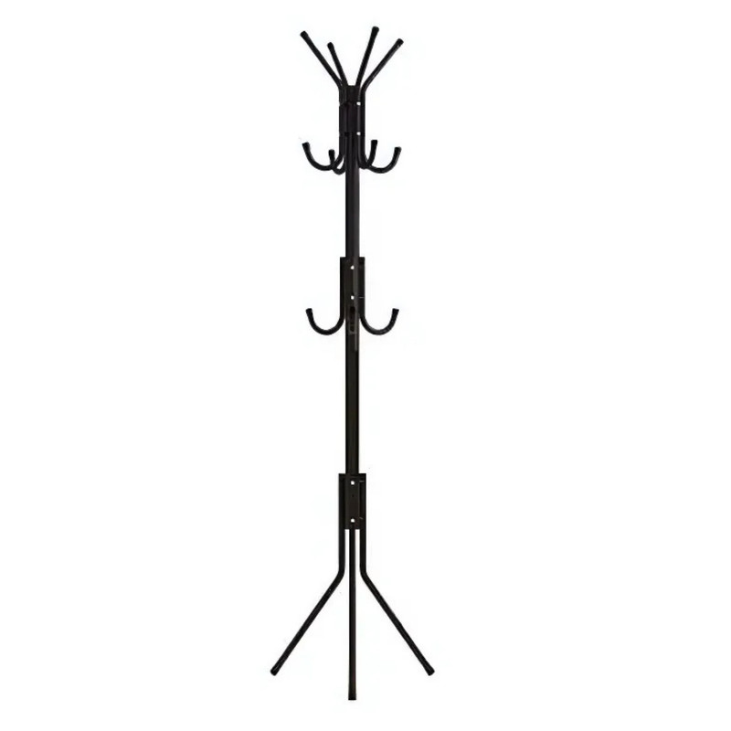 PERCHERO COLGADOR ARMABLE METÁLICO PRÁCTICO Y RESISTENTE NEGRO - 1