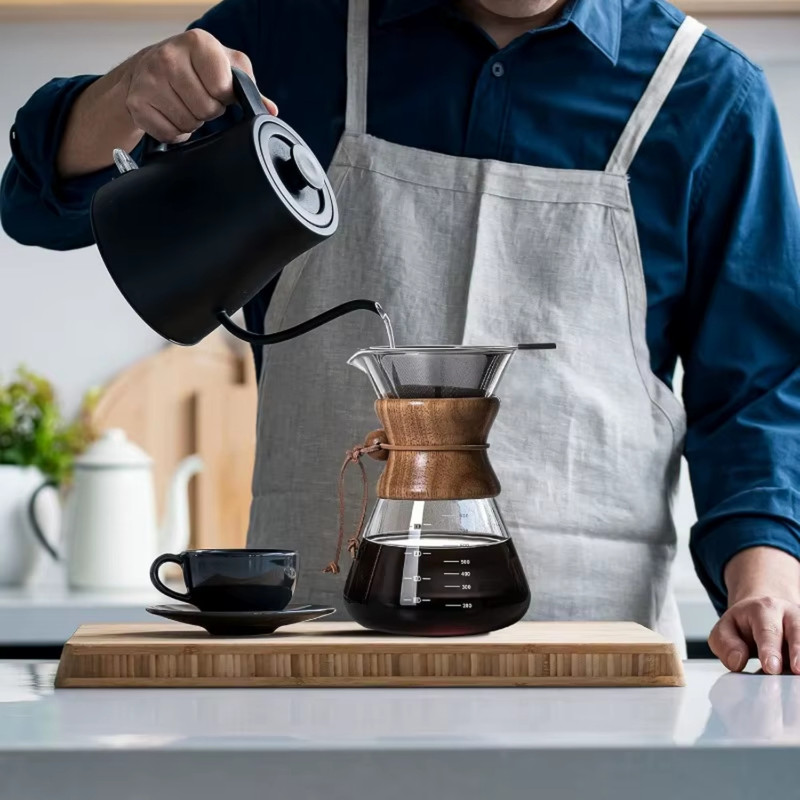 CAFETERA CHEMEX VIDRIO BOROSILICATO CON FILTRO 600ML - 5