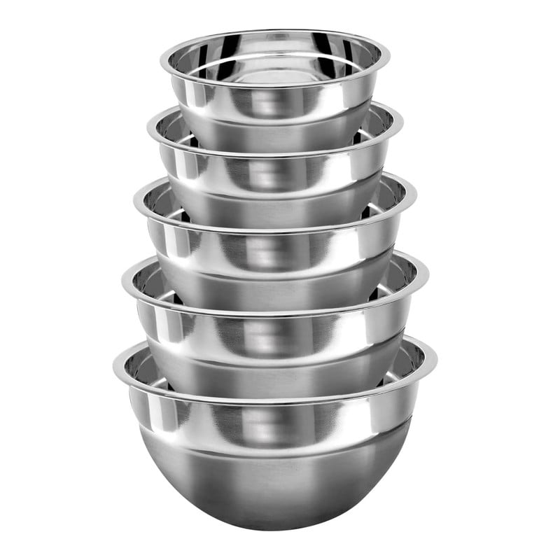 BOWLS DE ACERO INOXIDABLE RESISTENTES X5 – COCINA DIARIA - 1
