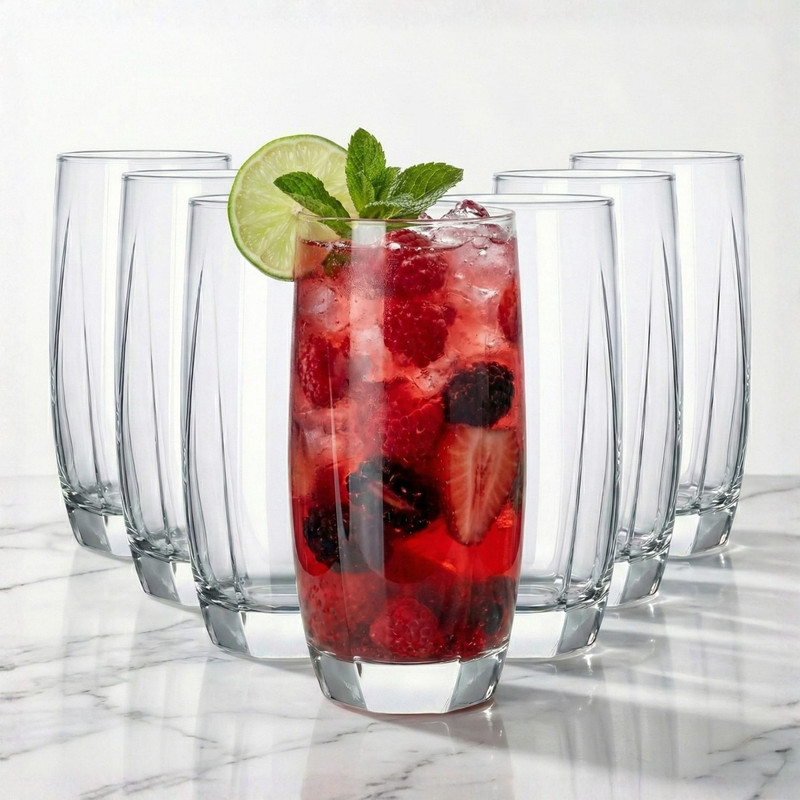VASOS CAPRI NADIR 425ML DE VIDRIO SET X6 - 1