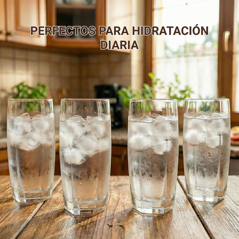 VASOS CAPRI NADIR 425ML DE VIDRIO SET X6 - 4
