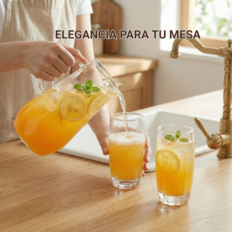 VASOS CAPRI NADIR 425ML DE VIDRIO SET X6 - 5