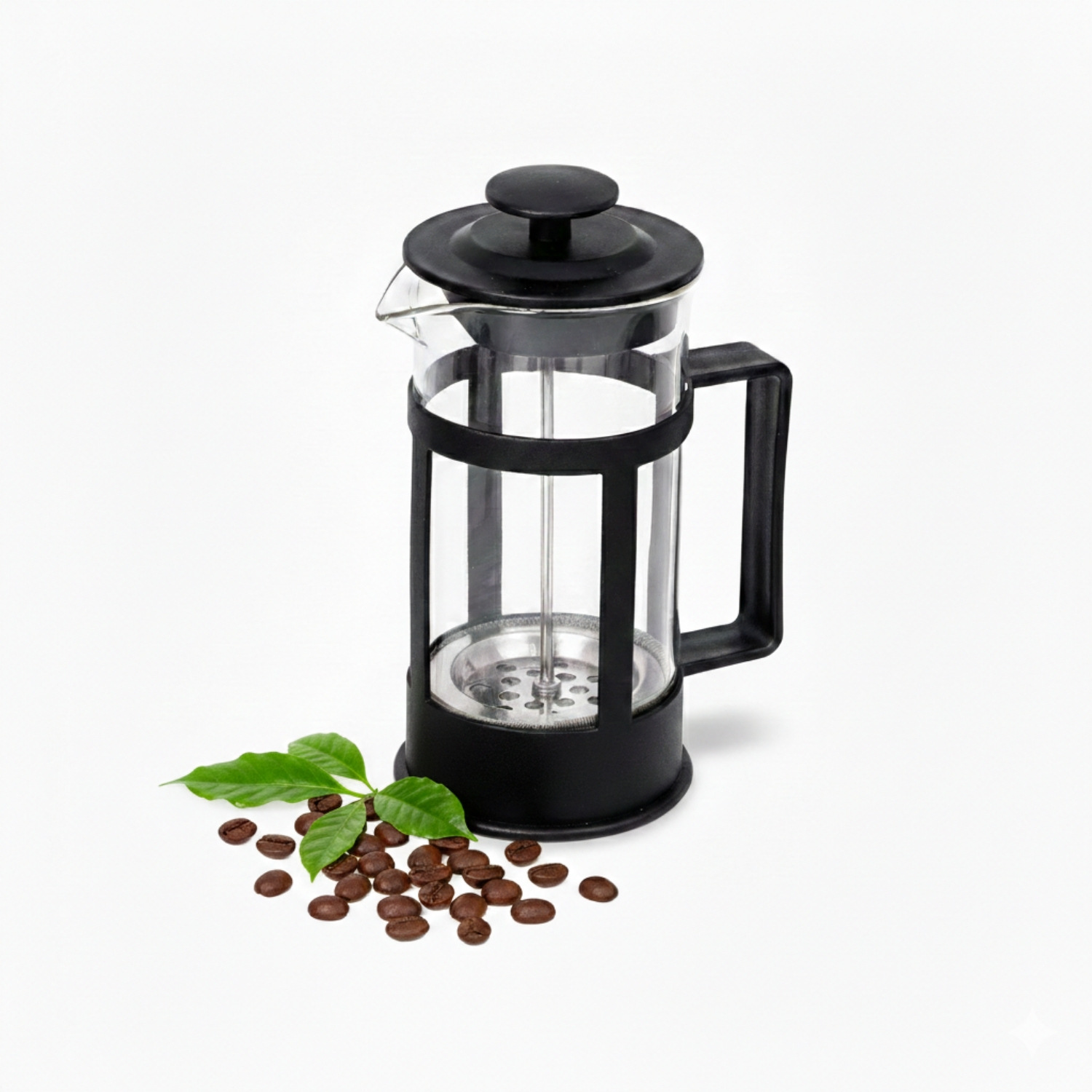 CAFETERA DE PRENSA FRANCESA COLOR NEGRO 350ML - 1