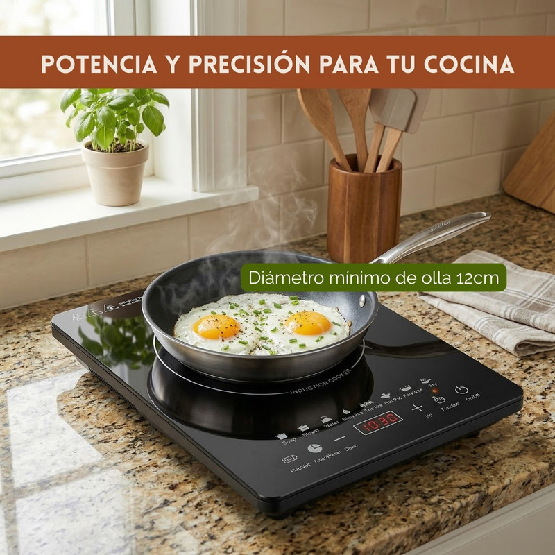 COCINA DE INDUCCIÓN 2200W PANEL TÁCTIL MODERNA – RAF 8104 - 2