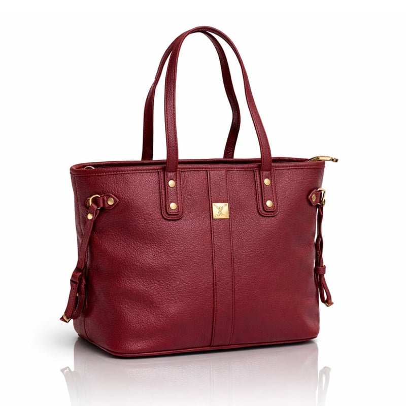 CARTERA TOTE BAG GRANDE BORDÓ CON COMPARTIMIENTOS TODO ORGANIZADO - 1
