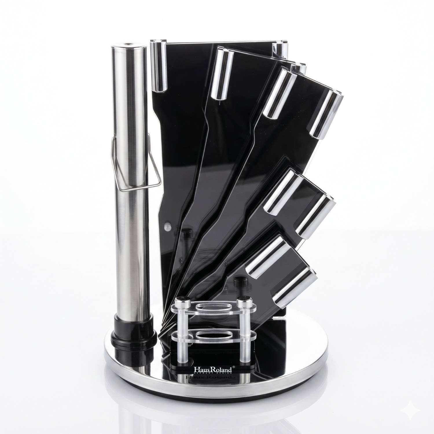 SET DE CUCHILLOS ACERO INOX 9PZS CON BASE GIRATORIA PRÁCTICA - 5