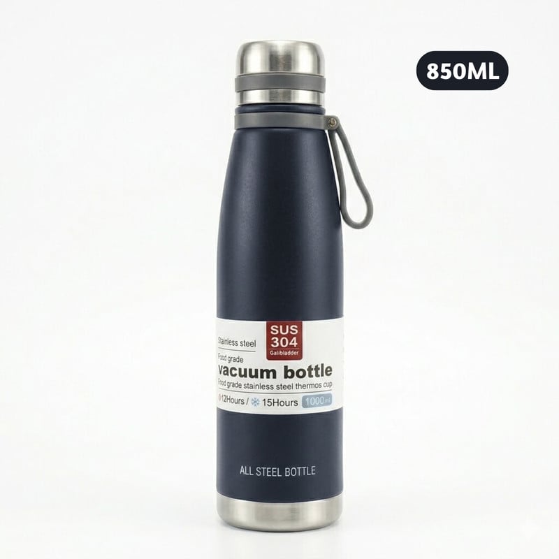 TERMO TOMATODO DE 850 ML ACERO INOXIDABLE COLOR AZUL - 1