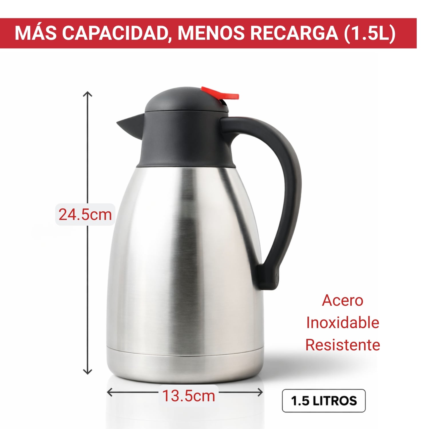 JARRA TÉRMICA 1.5 LITROS CON ASA Y PICO VERTEDOR - 3