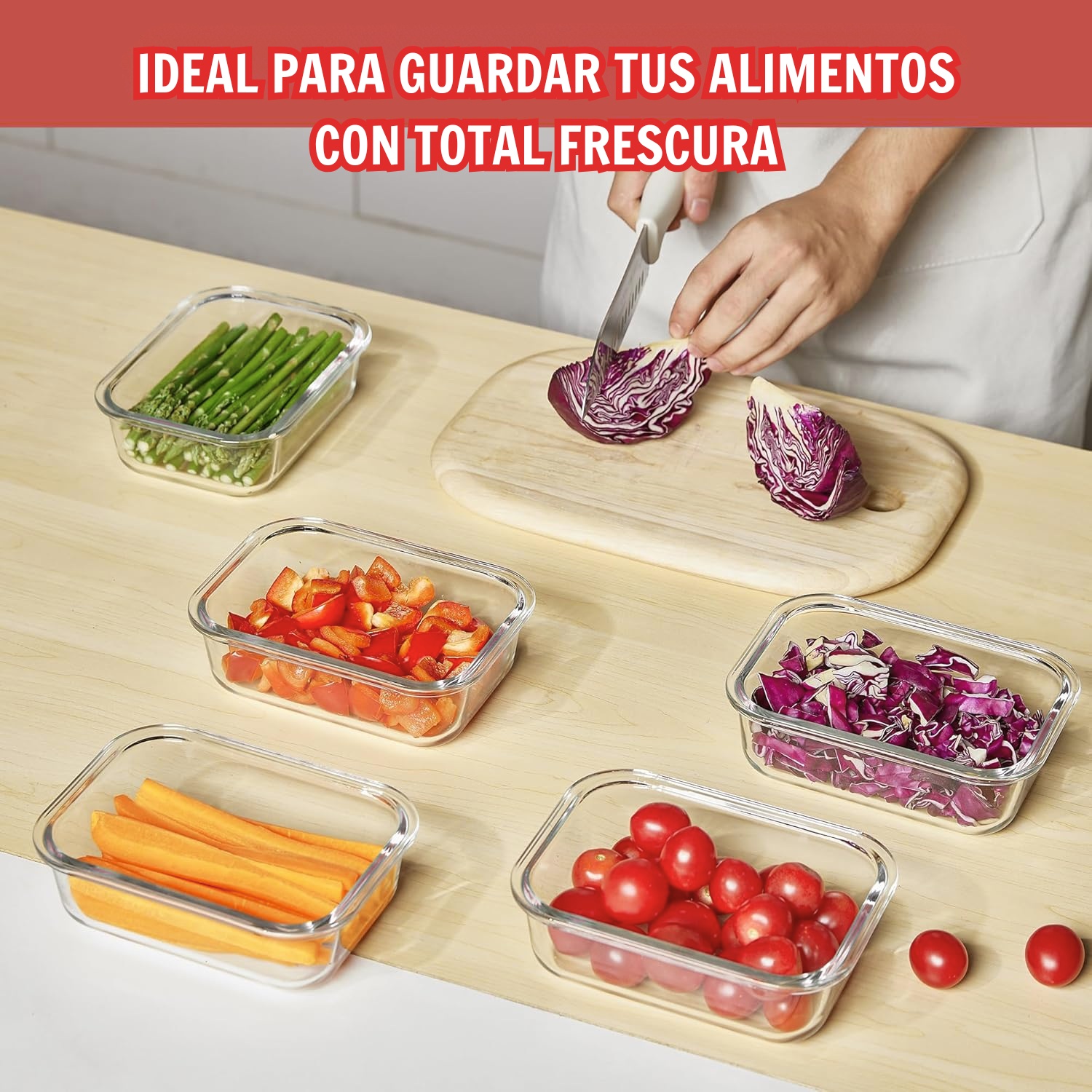 TAPER PEQUEÑO 410ML PARA SNACKS Y POSTRES DE VIDRIO PACK 3 - 5
