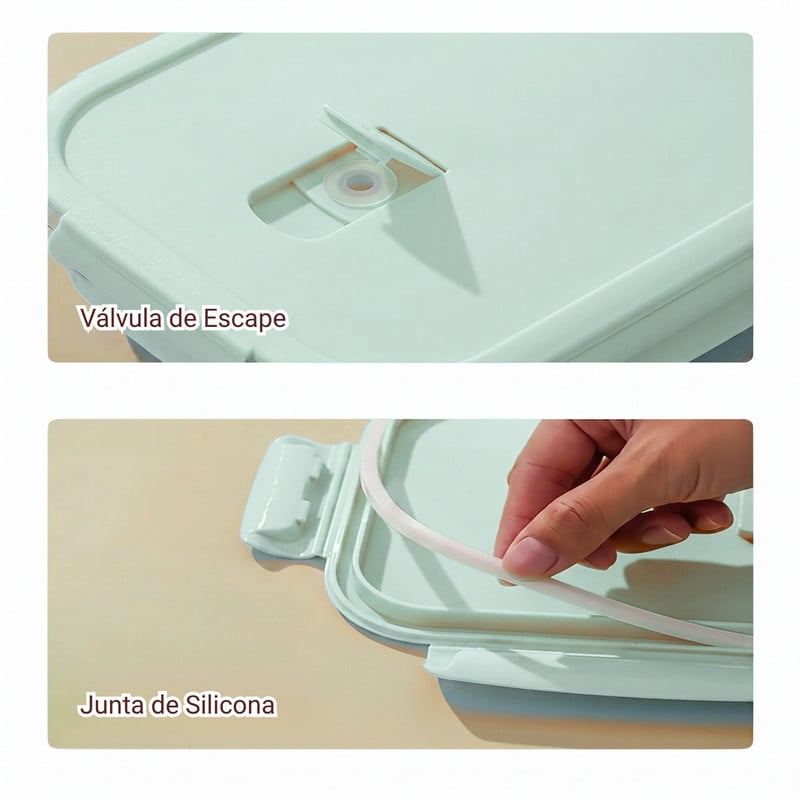 RECIPIENTES TAPER HERMÉTICOS DE VIDRIO 4PZS PARA COCINA JADE - 3