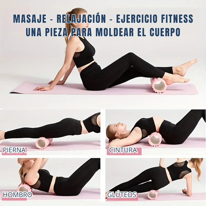 RODILLO DE YOGA FOAM ROLLER DE ESPUMA 33 X 14CM JADE - 5