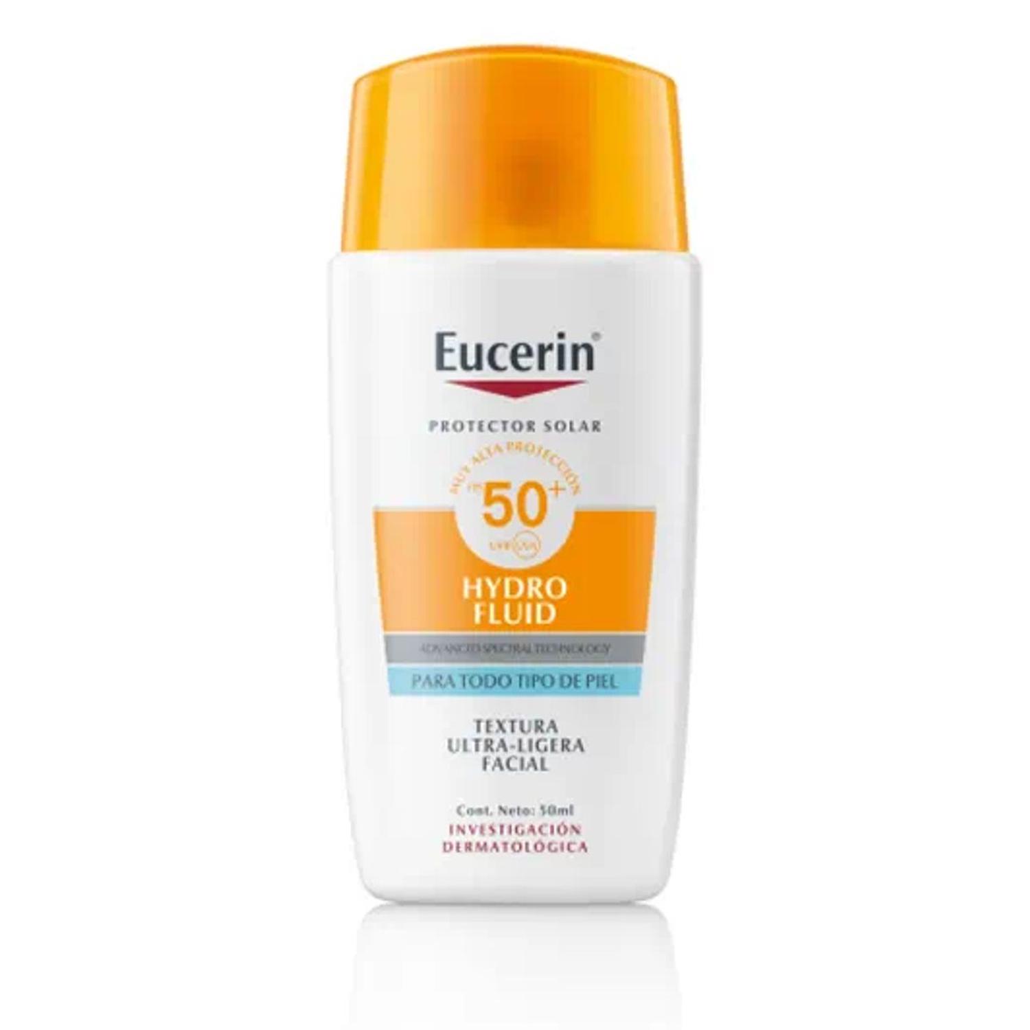 BLOQUEADOR EUCERIN HYDRO FLUID FACE SUN FPS50 50ML - 1