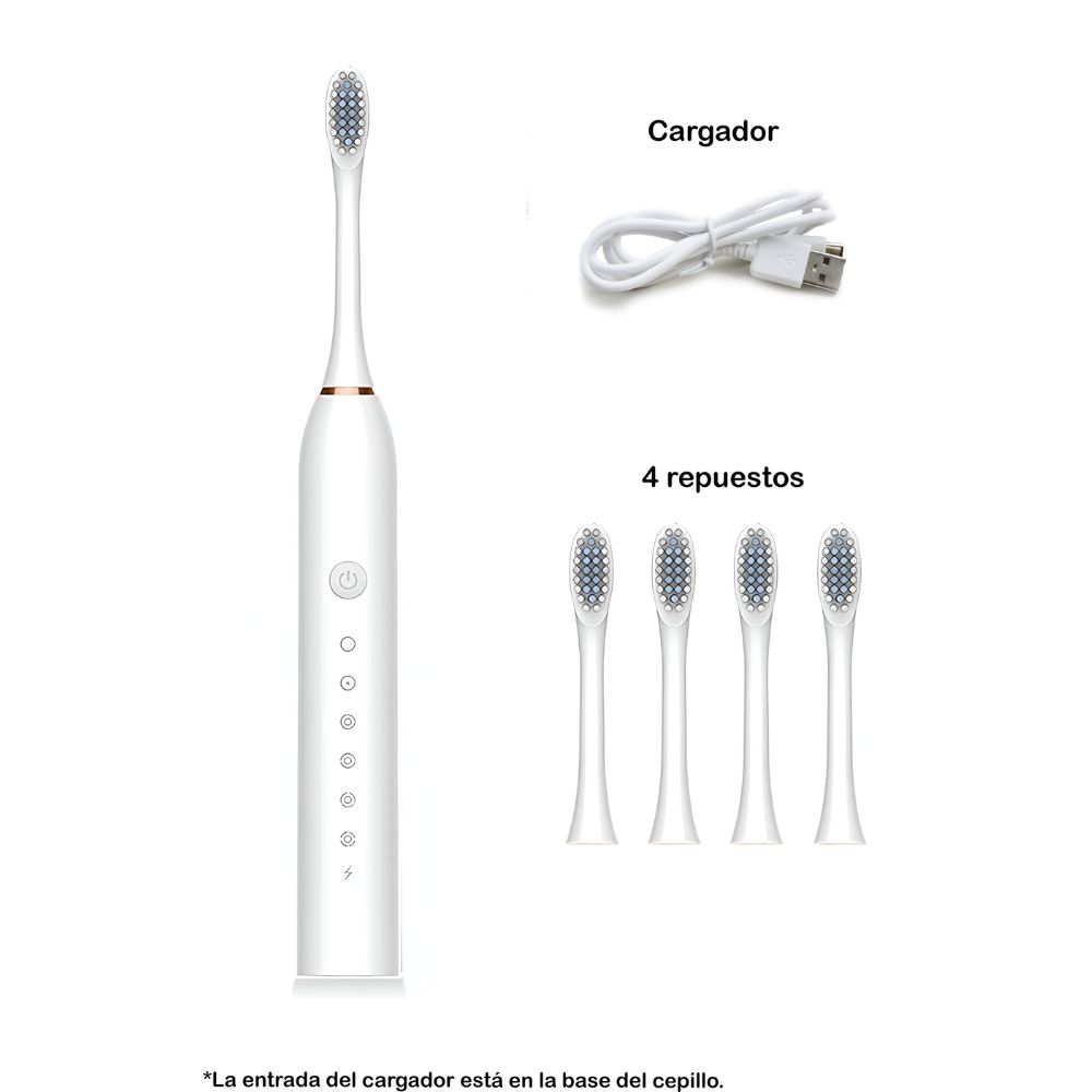 CEPILLO DE DIENTES ELÉCTRICO AVANZADO INCLUYE 4 CABEZALES DE REPUESTO - 3