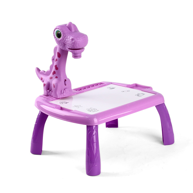 PIZARRA DE APRENDIZAJE PROYECTOS DE DIBUTO PARA NIÑOS - DINOPROYECTOR MORADO - 1