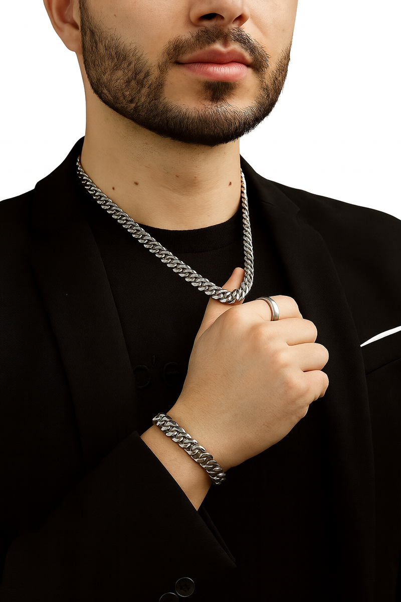 CADENA LUPO PARA HOMBRE EN ACERO - 2