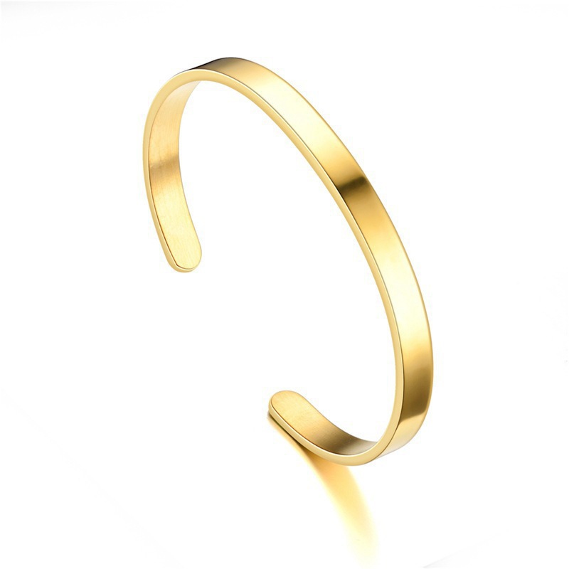 PULSERA BRAZALETE DORADO MINIMALISTA UNISEX - 1