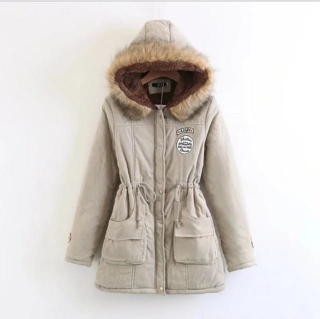 PARKA ARMY COREANA DAMA COLOR BEIGE - 2