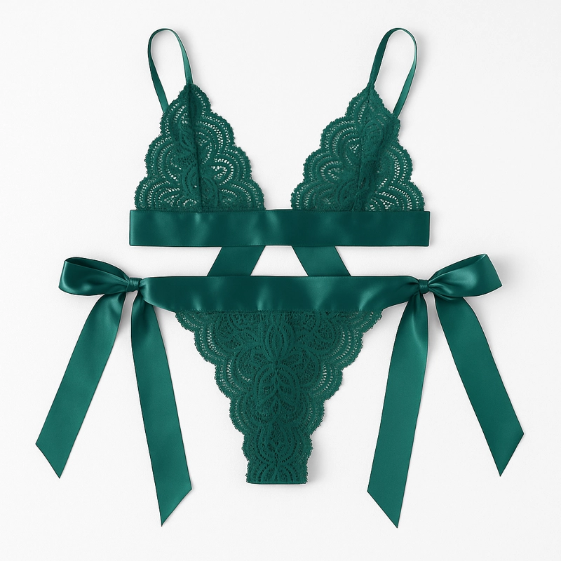 CONJUNTO DE LENCERÍA “EMERALD SEDUCTION” - 1
