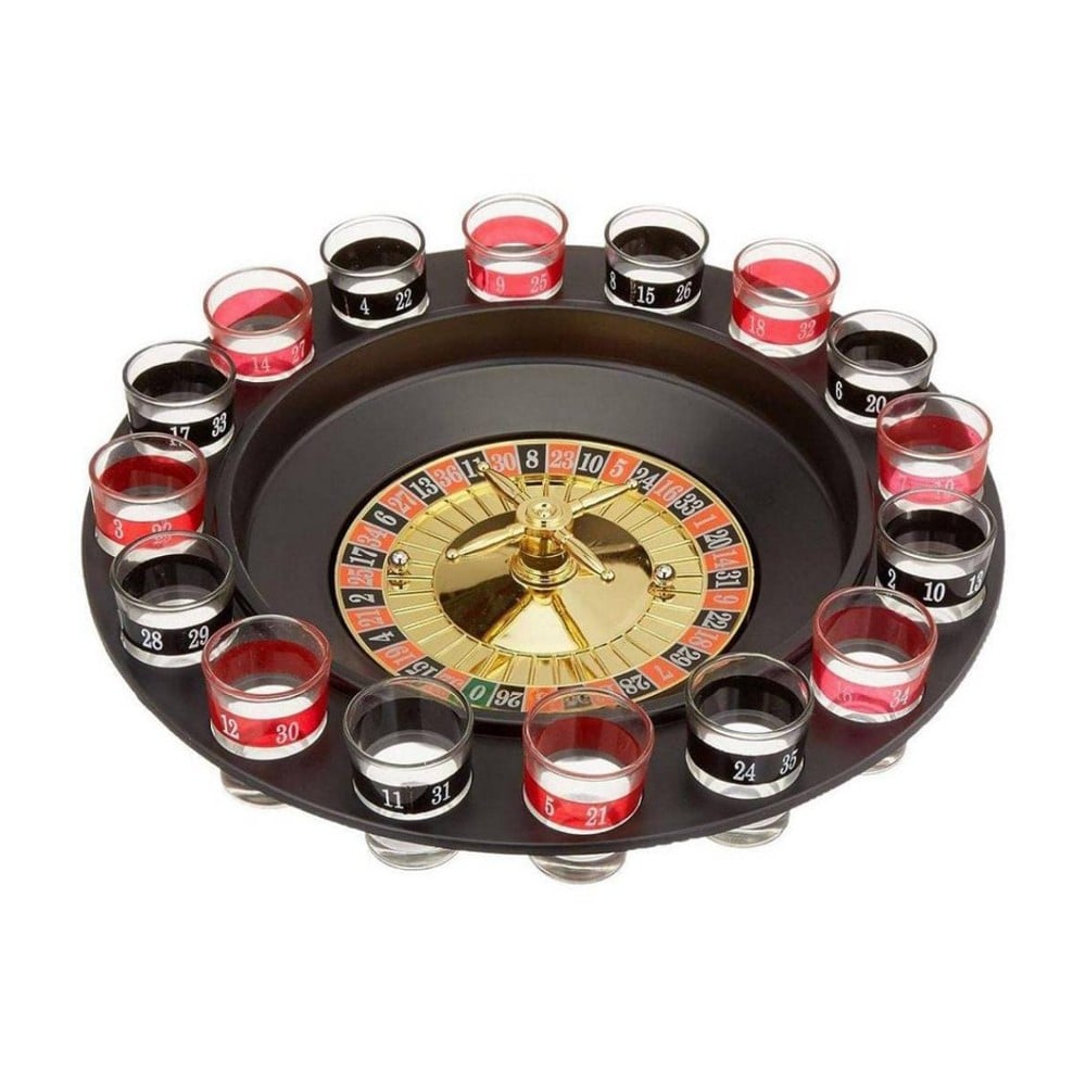 JUEGO DE MESA RULETA DE SHOTS PARA FIESTA CON 16 VASOS - 3