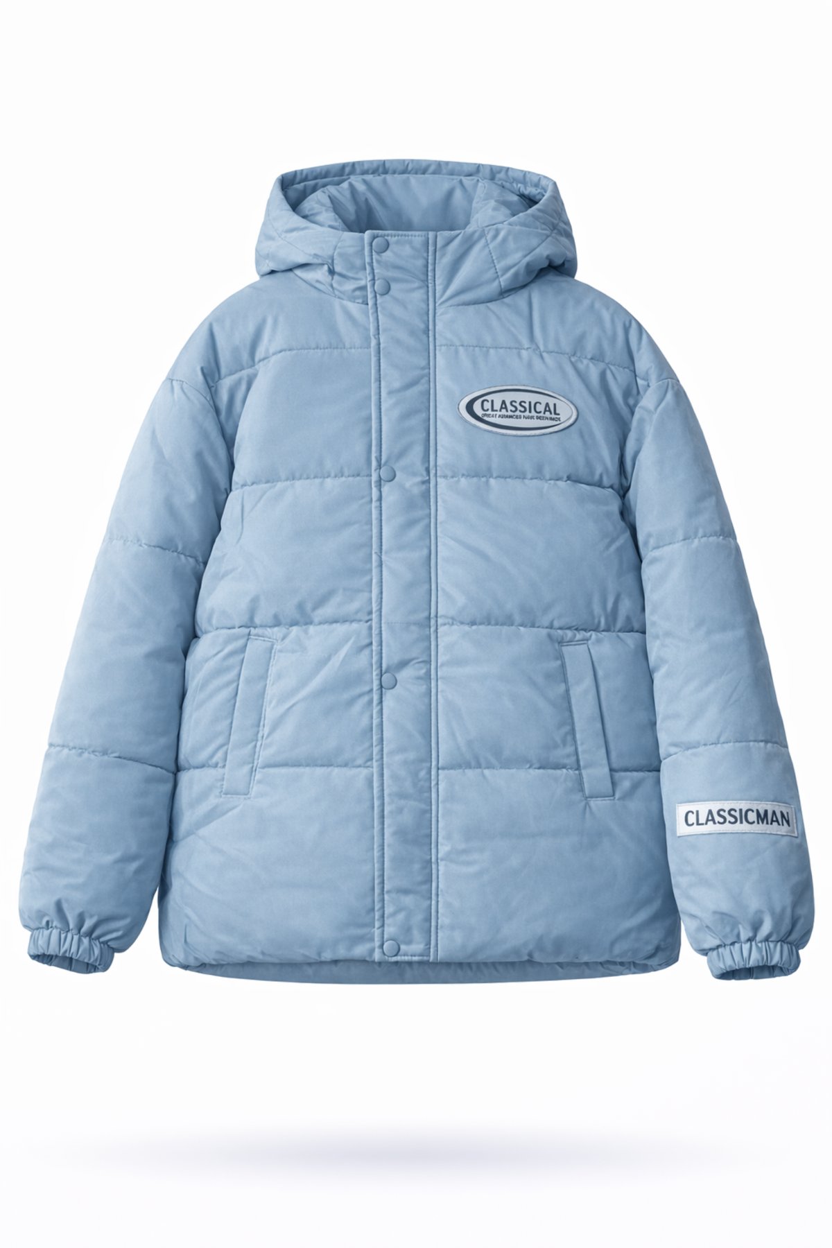 CASACA TÉRMICA UNISEX CLASSICMAN - ABRIGO MODERNO CON CAPUCHA - 1