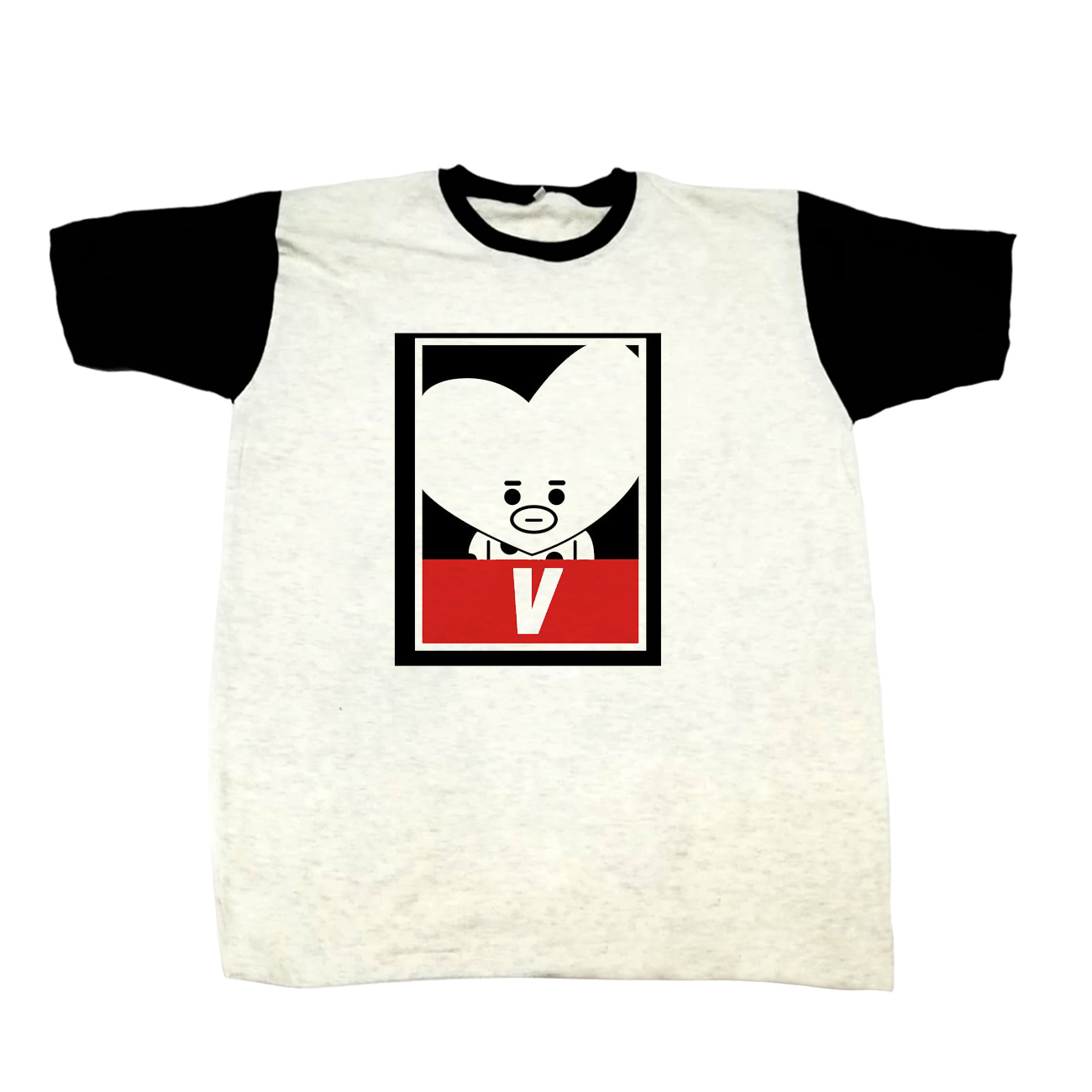 POLO UNISEX BLANCO BTS BT21 02 COLOR MELANGE - 1