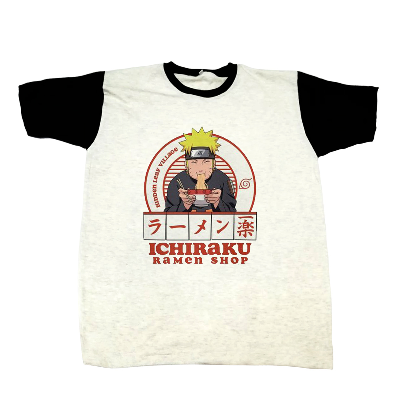 POLO UNISEX BLANCO NARUTO 03 COLOR MELANGE - 1