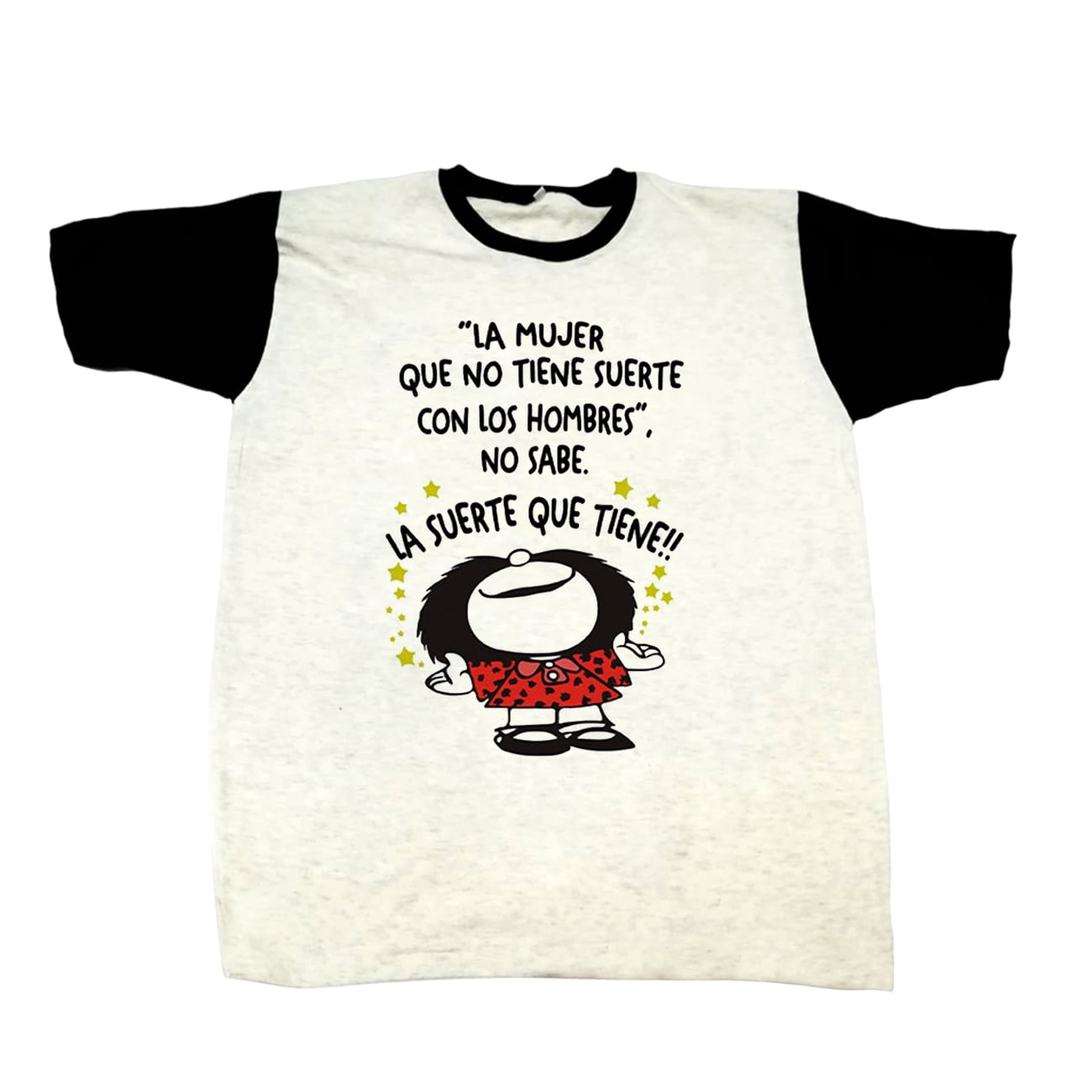 POLO UNISEX BLANCO MAFALDA 01 COLOR MELANGE - 1
