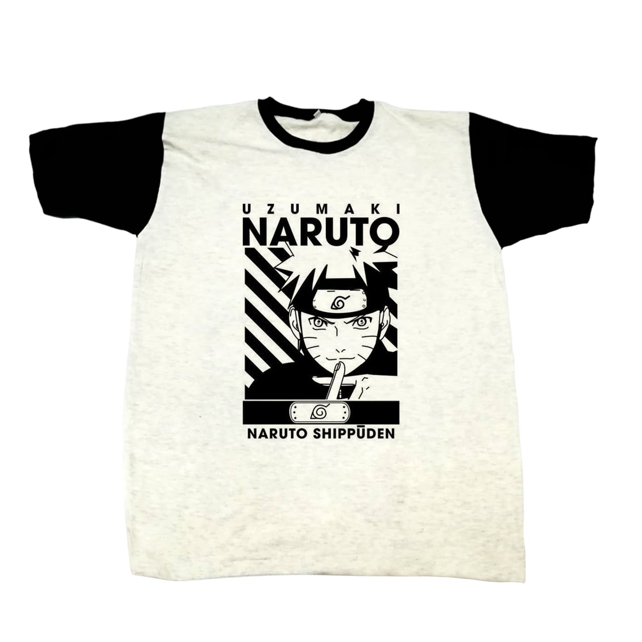 POLO UNISEX BLANCO NARUTO 01 COLOR MELANGE - 1