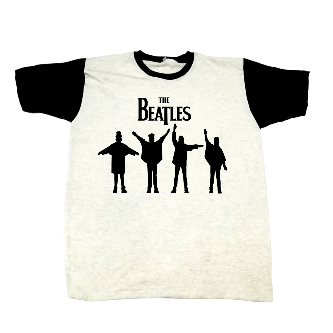 POLO UNISEX BLANCO THE BEATLES 01 COLOR MELANGE - 1