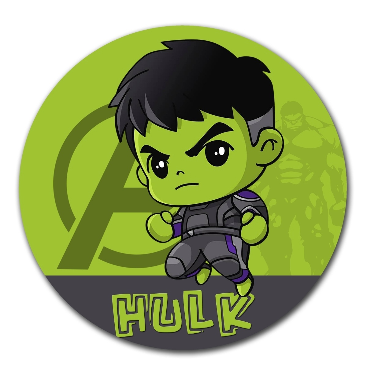 MOUSE PAD CIRCULAR VENGADORES HULK - 2