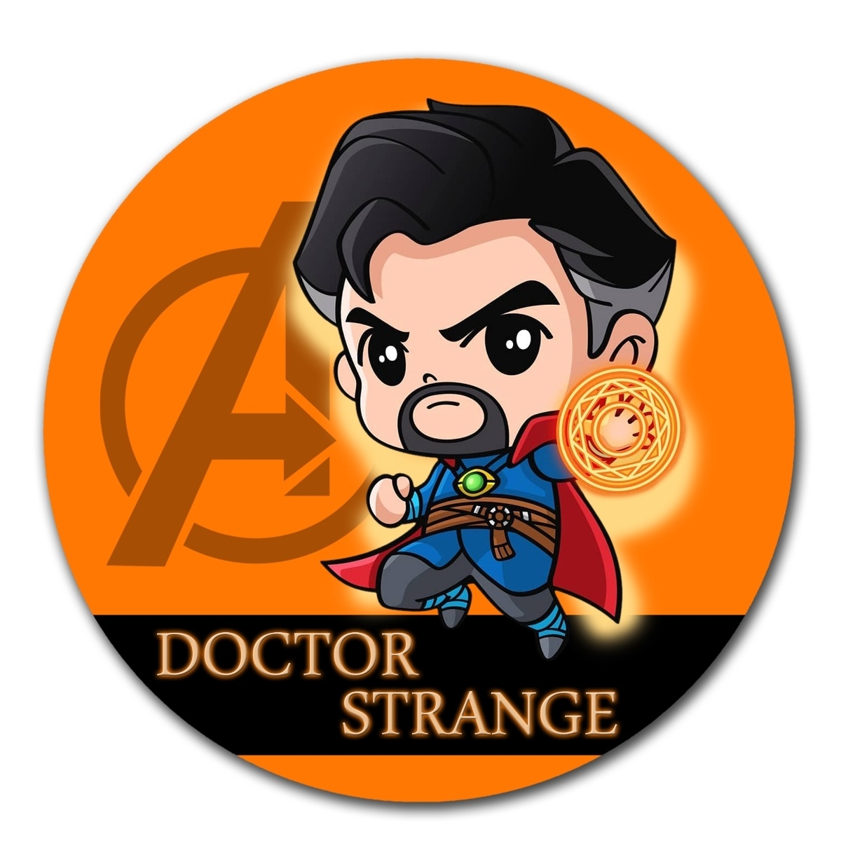 MOUSE PAD CIRCULAR VENGADORES DOCTOR STRANGER - 1