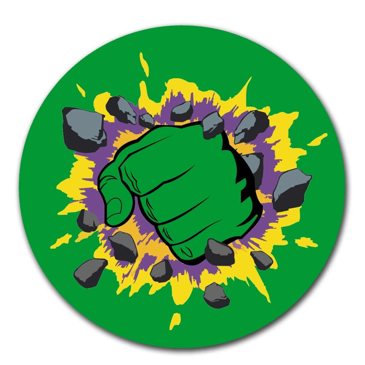 MOUSE PAD CIRCULAR HULK 2 - 1
