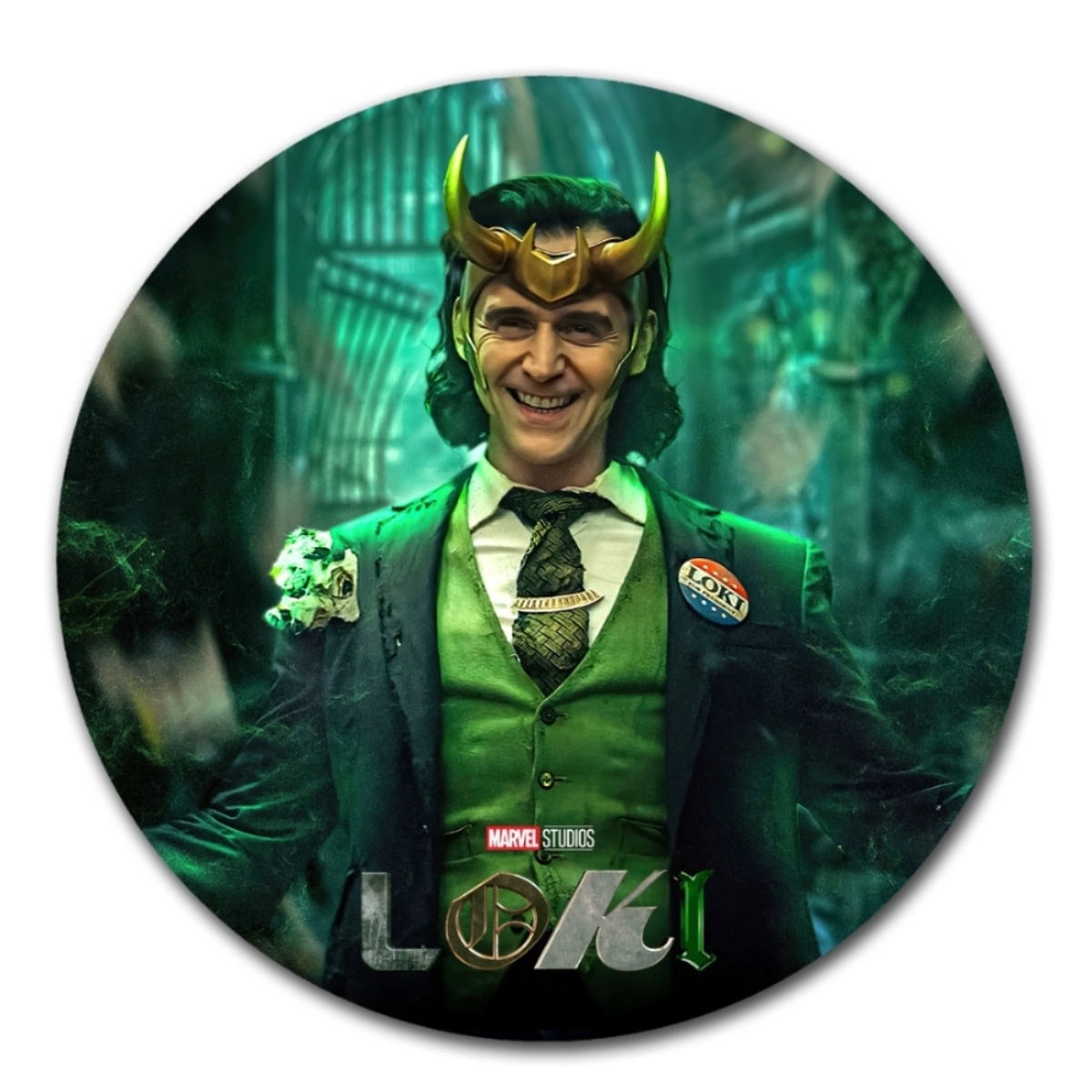 MOUSE PAD CIRCULAR LOKI VENGADORES 1 - 2