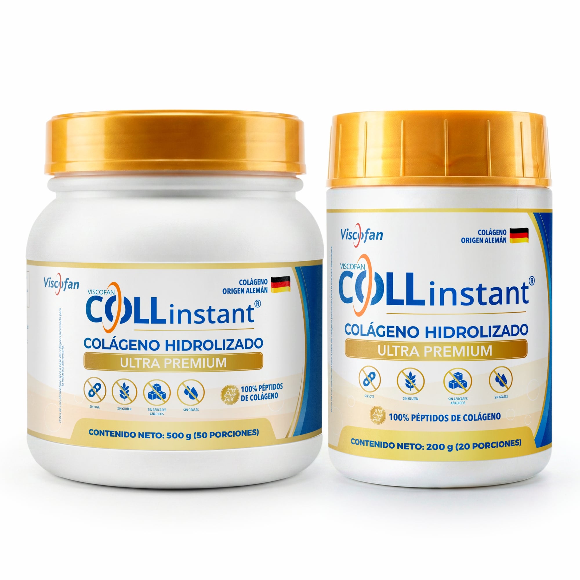 COLÁGENO VISCOFAN COLLINSTANT® EN POLVO HIDROLIZADO PREMIUM ALEMAN PURO 500 + 200GR - 1