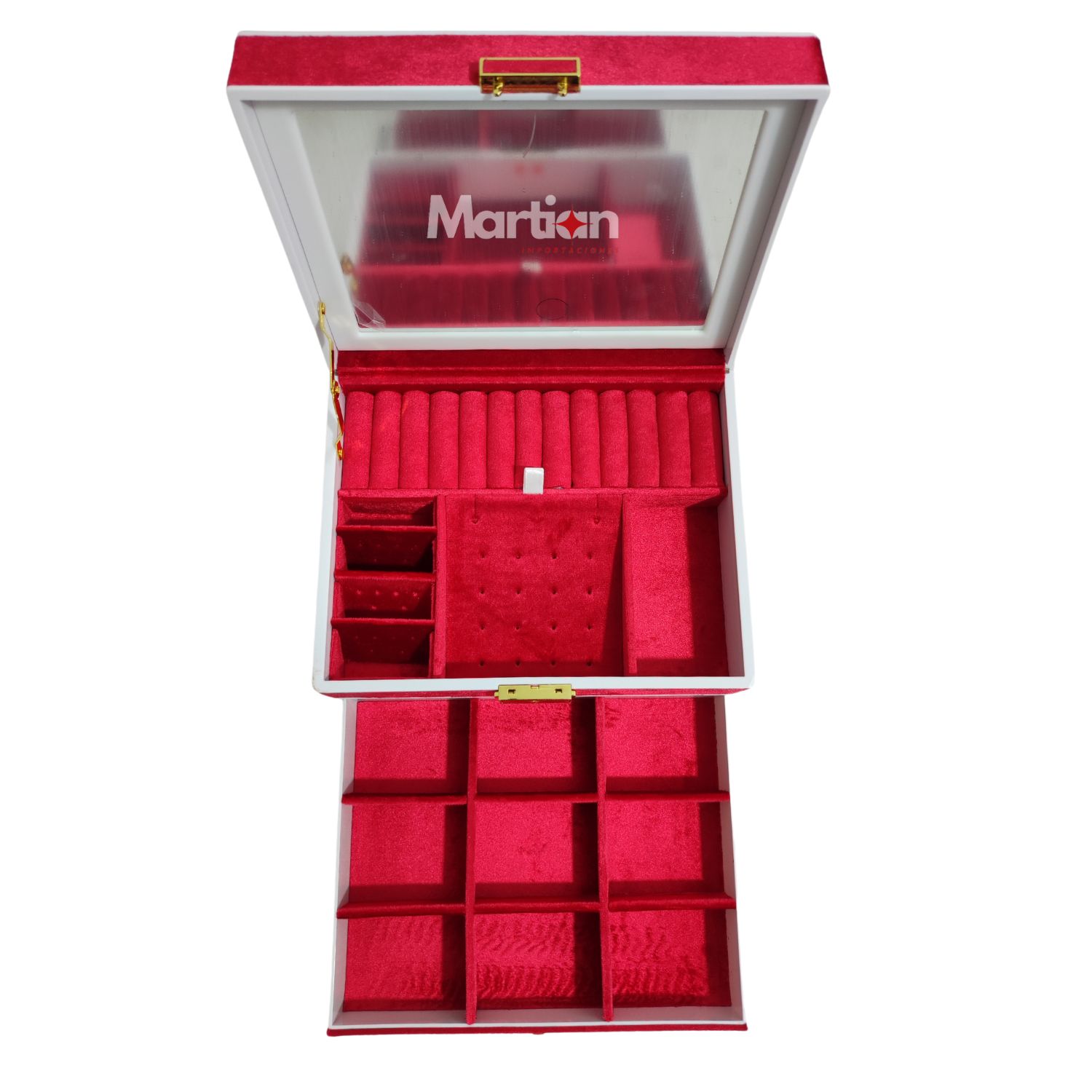 JOYERO ORGANIZADOR CON ESPEJO LED - 3