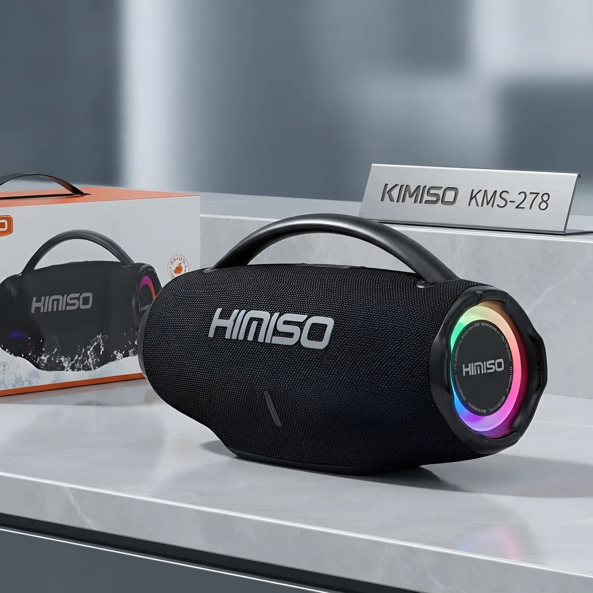 Parlante Bluetooth KIMISO de 50W con Luz RGB - 10