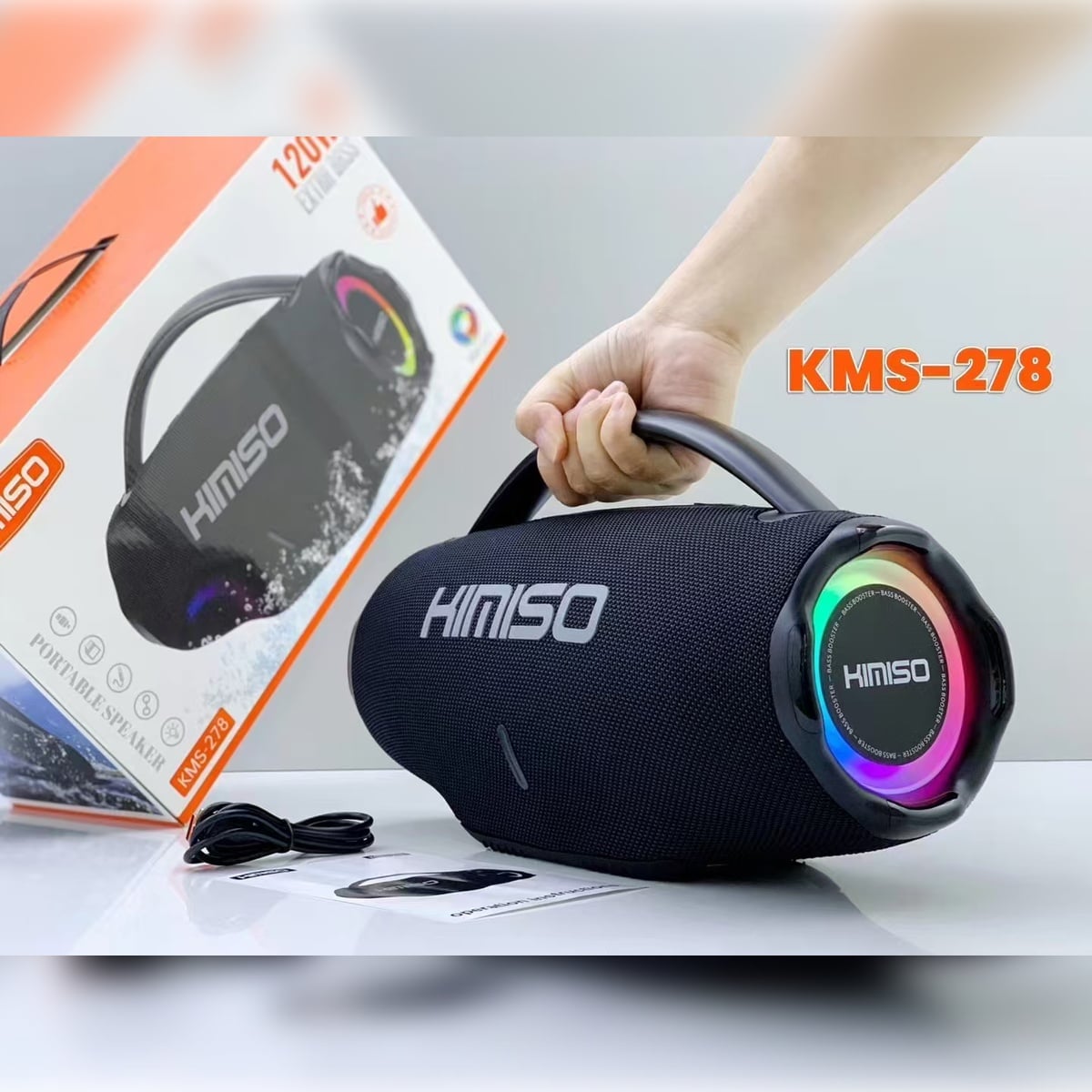 Parlante Inalambrico KIMISO KMS 278 de 50W Super Bass con RGB - 6