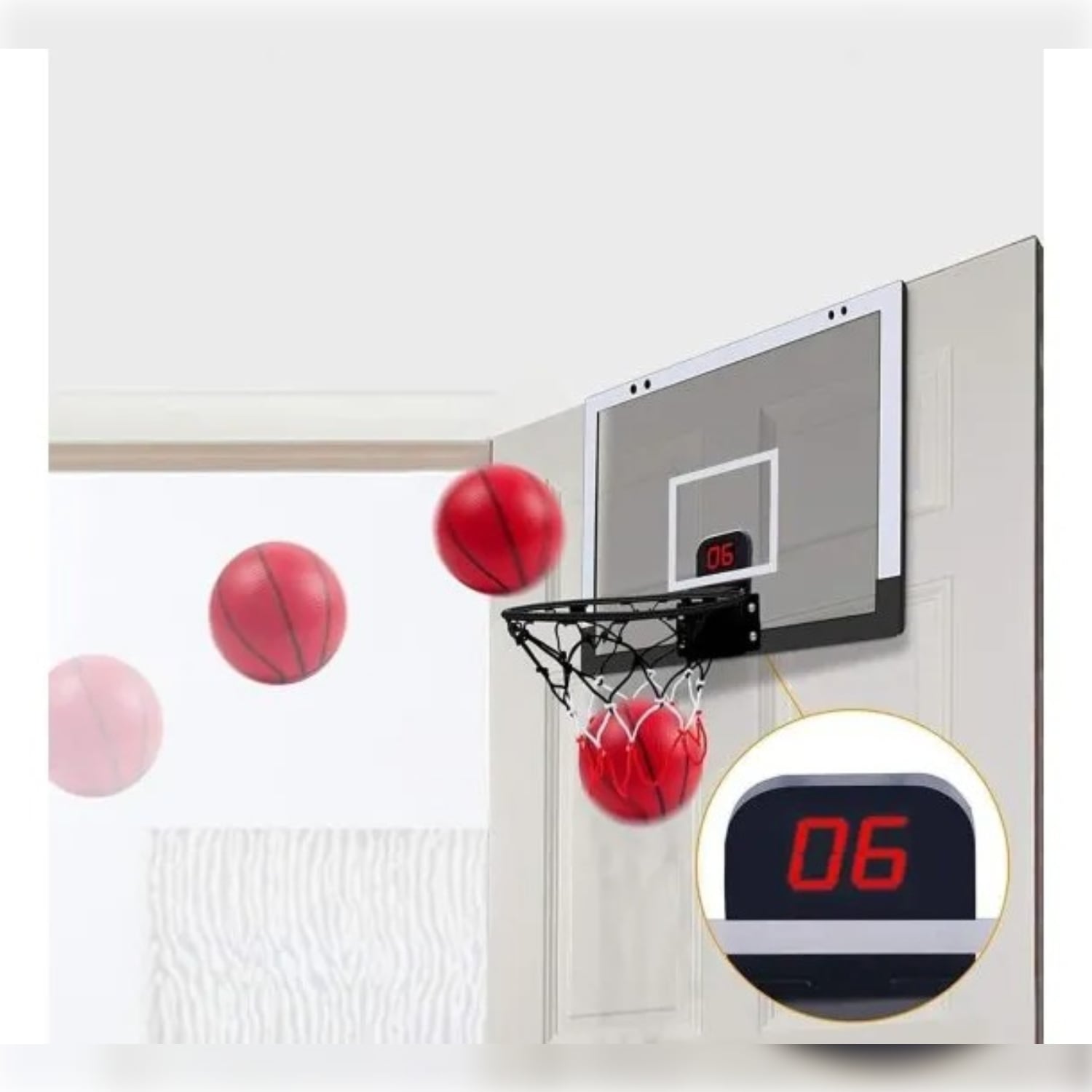 MINI TABLERO DE BASQUET PORTATIL CON MARCADOR LED - 2