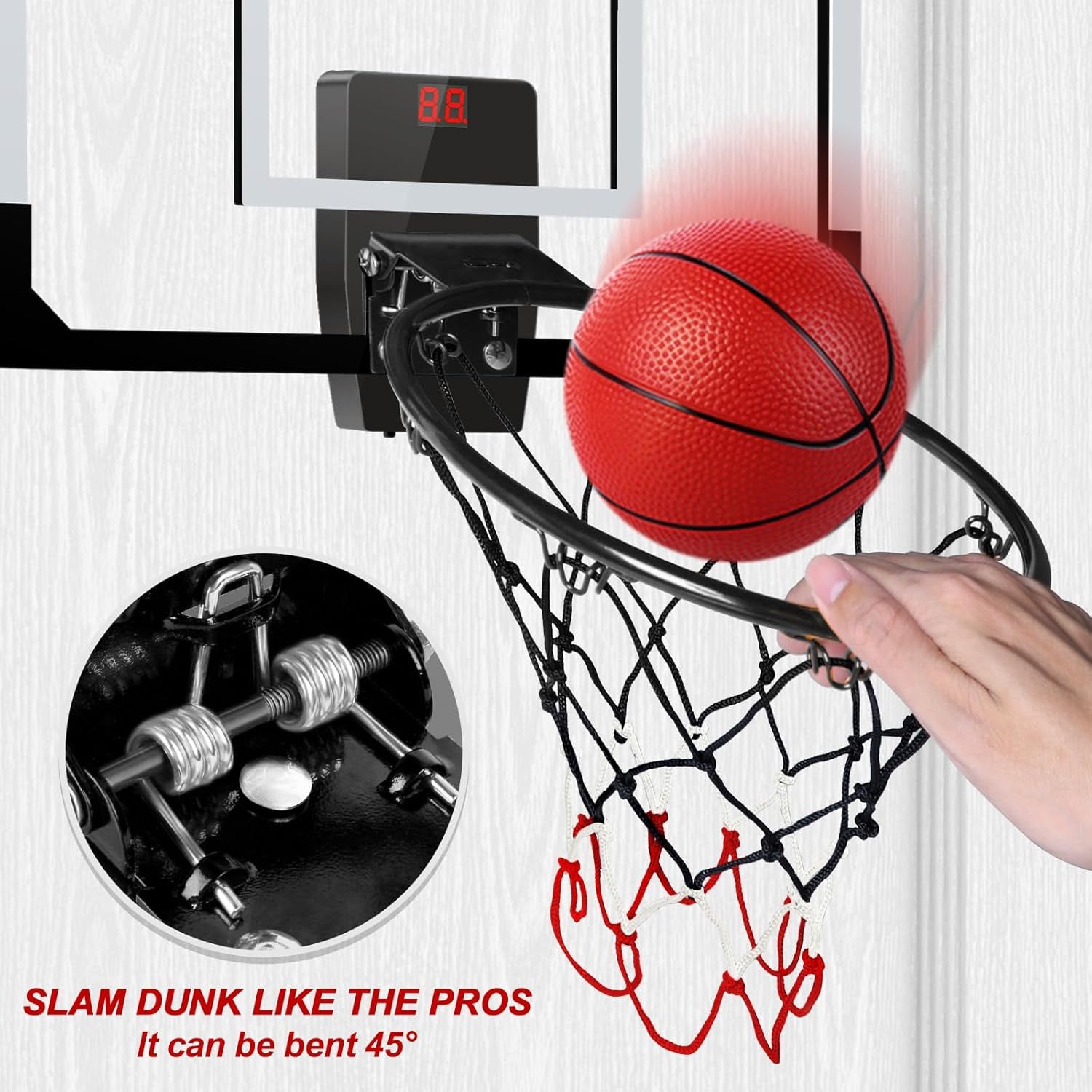 MINI TABLERO DE BASQUET PORTATIL CON MARCADOR LED - 3