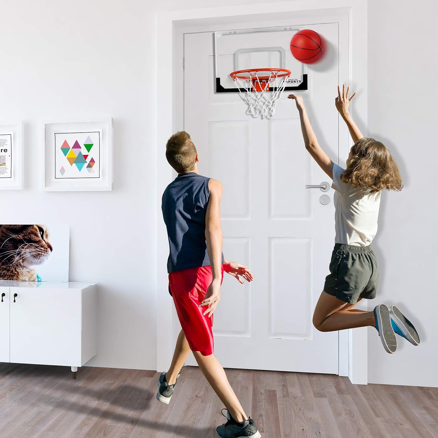 MINI TABLERO DE BASQUET PORTATIL CON MARCADOR LED - 5