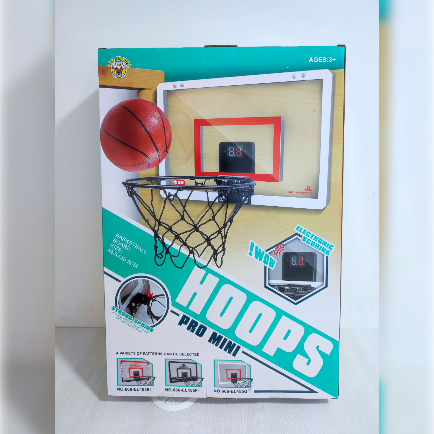 MINI TABLERO DE BASQUET PORTATIL CON MARCADOR LED - 8