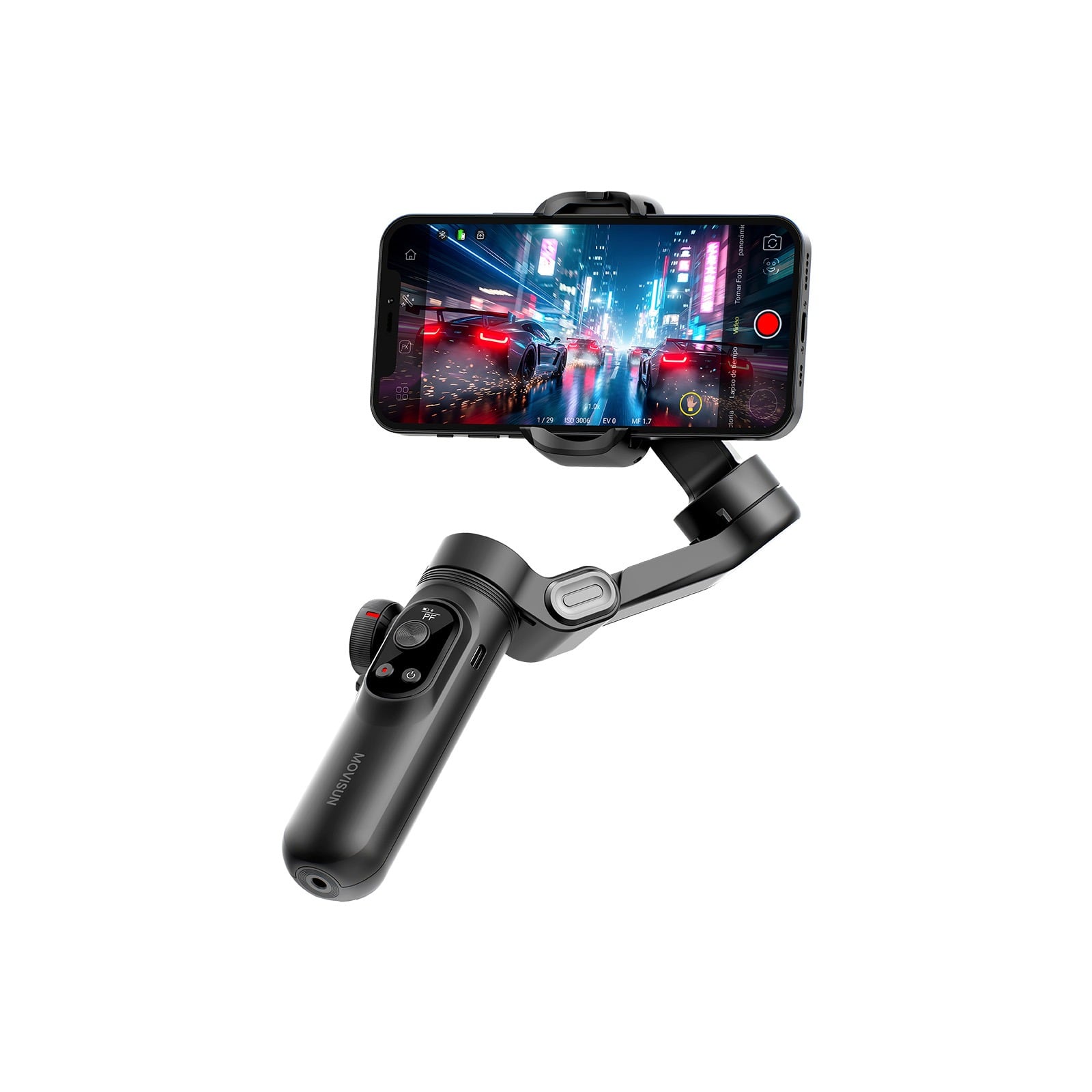 Estabilizador de Celular MOVISUN Luz LED Carga Inalámbrica 6 meses de Garantia - 1