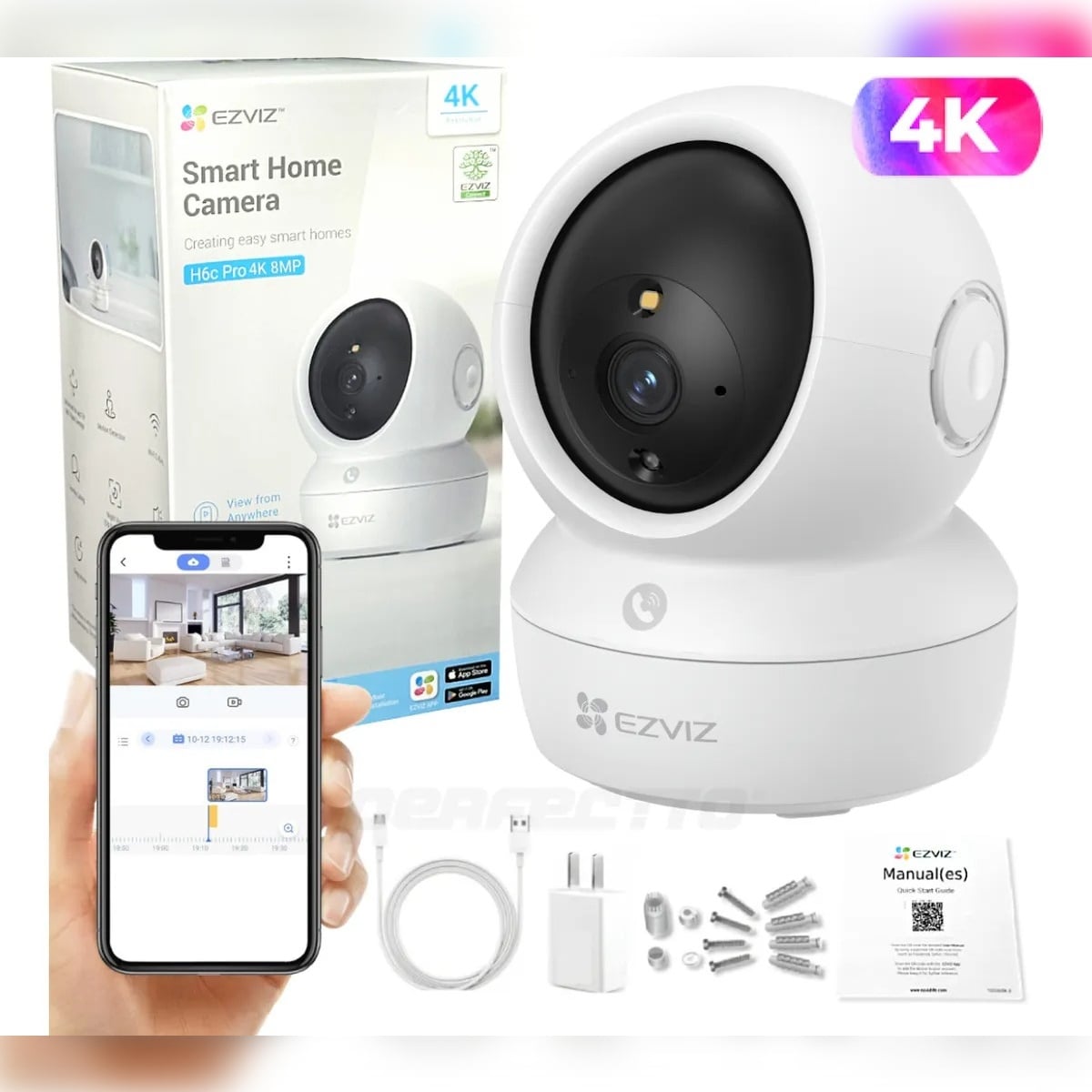 Camara de Interior Ezviz H6C Pro 8MP 4K Garantia de 1 Año - 1