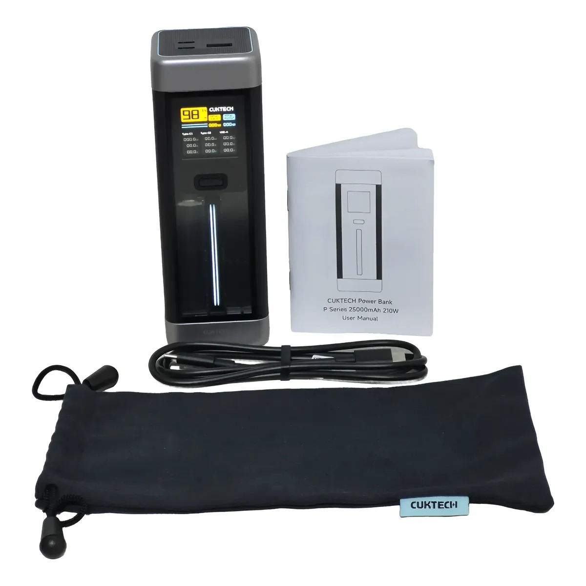 Cargador Portatil 25000mAh CUKTECH Carga Rapida 140W Garantía de 1 Año - 7