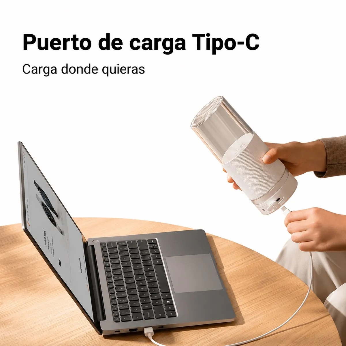 LICUADORA PORTÁTIL RECARGABLE MI 2 XIAOMI - 1 AÑO DE GARANTIA - 5