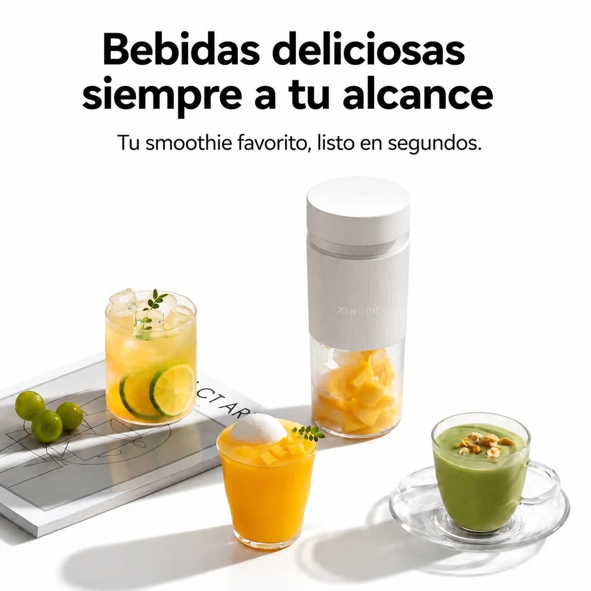 LICUADORA PORTÁTIL RECARGABLE MI 2 XIAOMI - 1 AÑO DE GARANTIA - 8