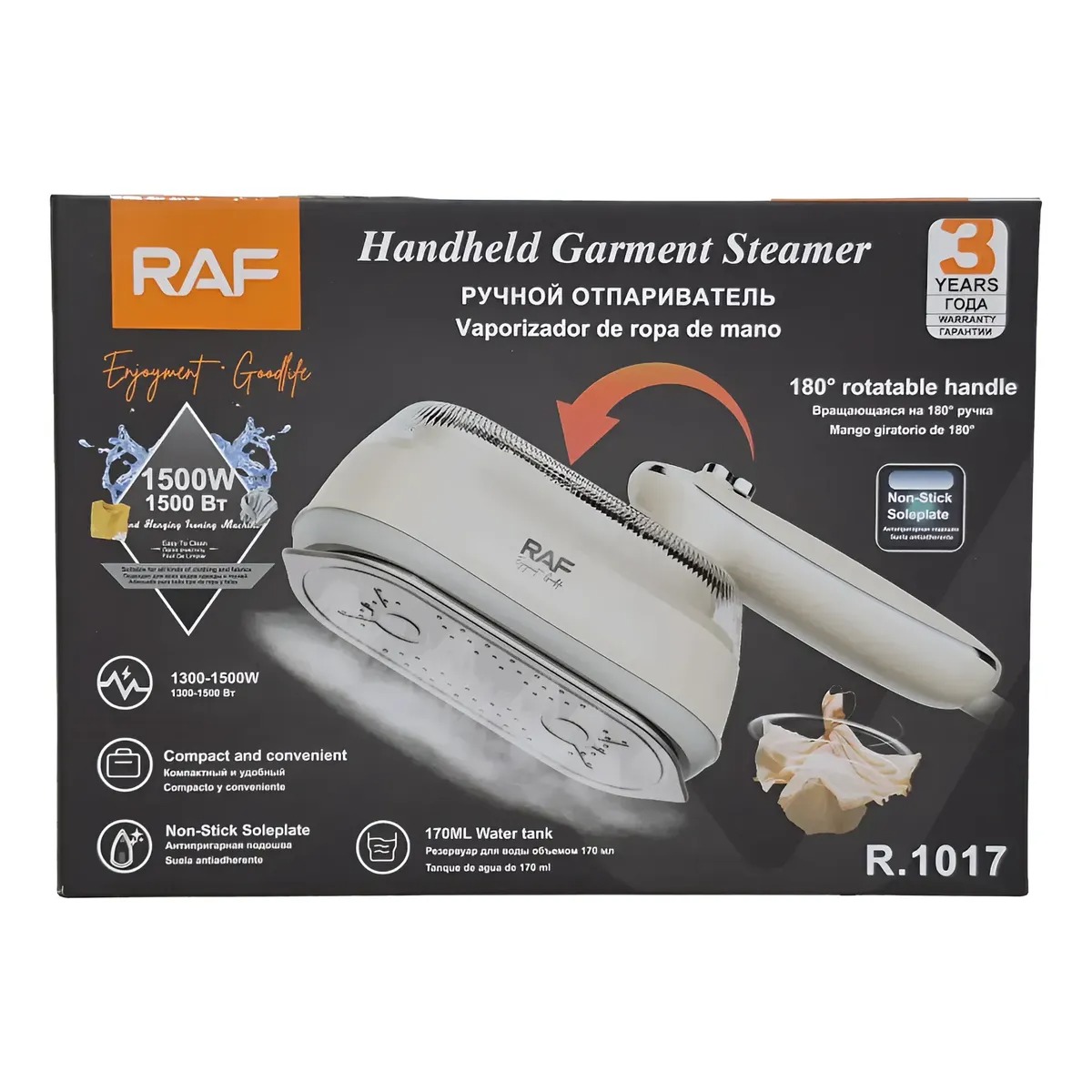 Plancha para Ropa a Vapor Portatil RAF R1017 con Garantía - 10